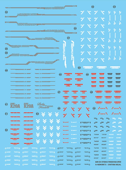 G-Rework Decal - [MGEX] Strike Freedom Gundam