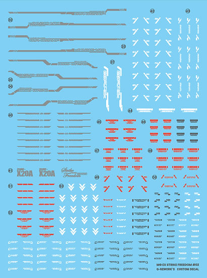 G-Rework Decal - [MGEX] Strike Freedom Gundam