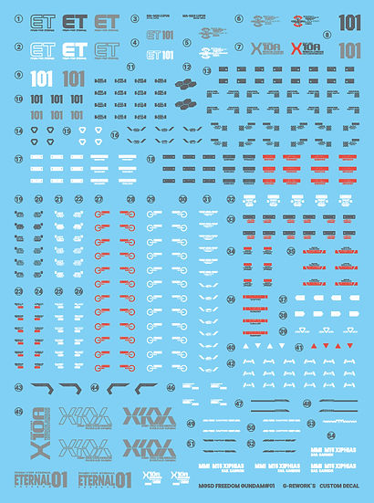 G-Rework Decal - [MGSD] Freedom Gundam