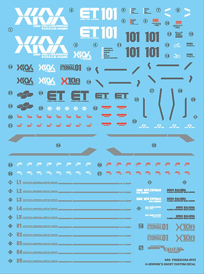 G-Rework Decal - [MG] Freedom Gundam 2.0