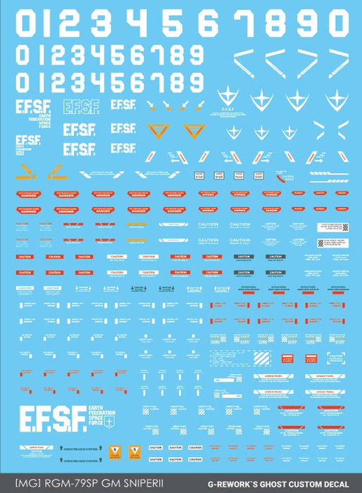 G-Rework Decal - [MG] RGM-79SP GM Sniper II