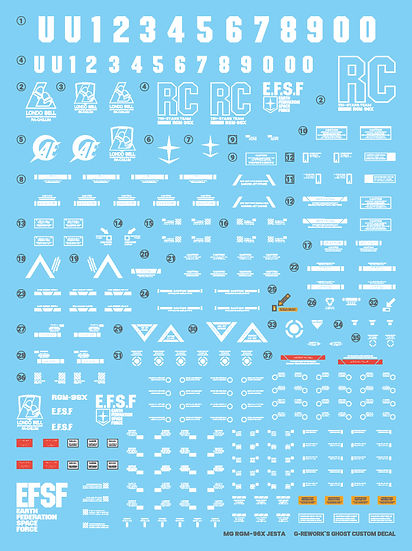 G-Rework Decal - [MG] RGM-96X Jesta