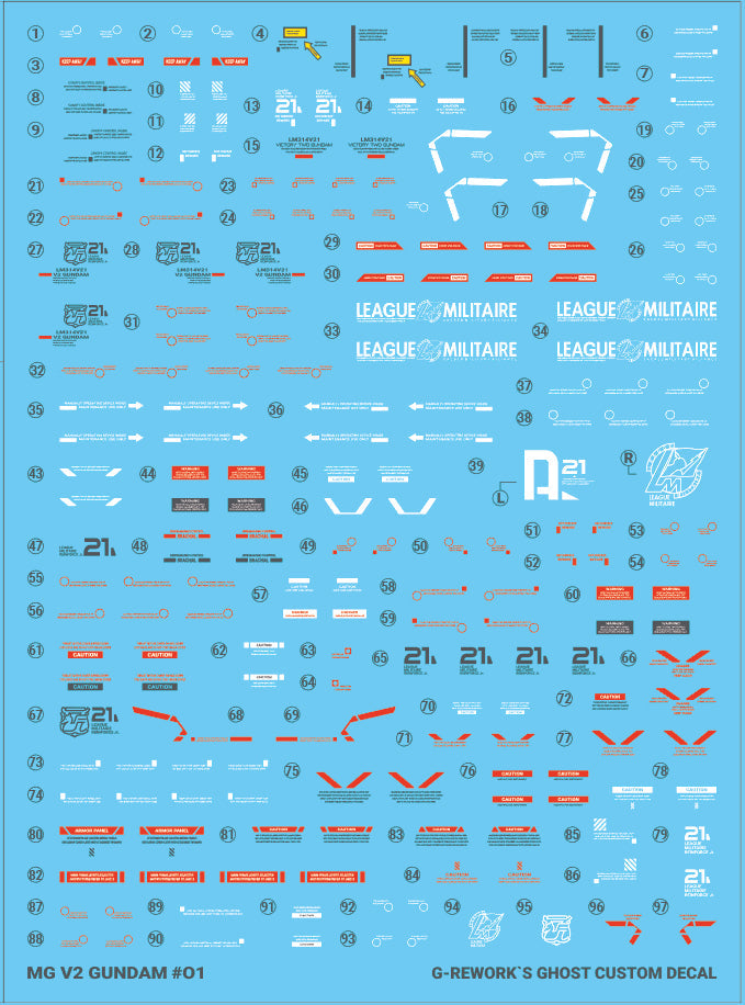G-Rework Decal - [MG] V2 Gundam Ver.Ka