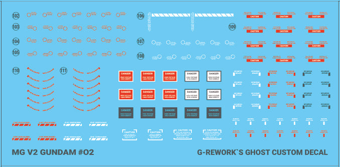 G-Rework Decal - [MG] V2 Gundam Ver.Ka