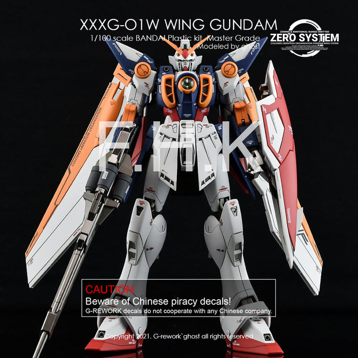 G-Rework Decal - [MG] Wing Gundam TV Ver.