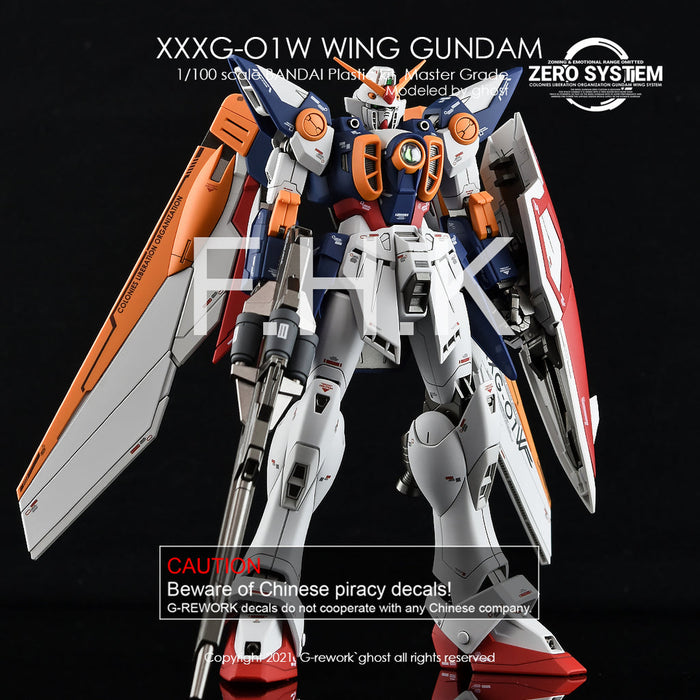 G-Rework Decal - [MG] Wing Gundam TV Ver.