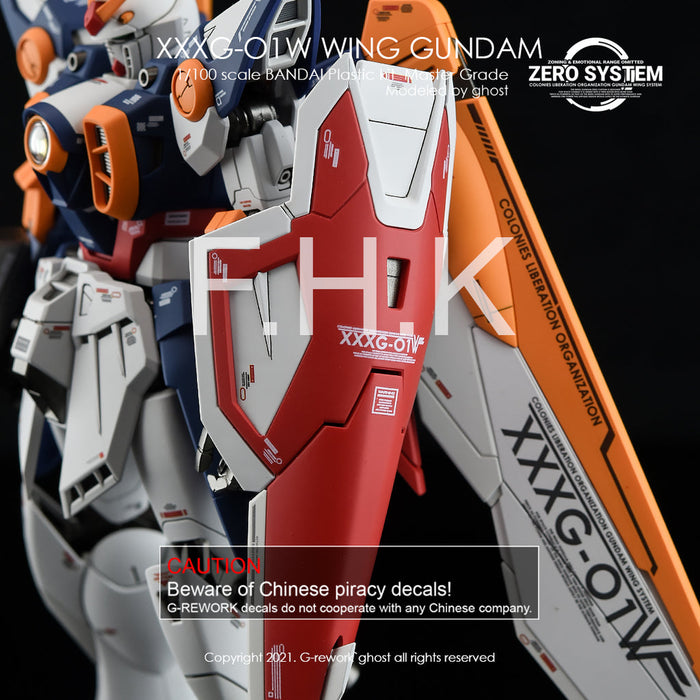 G-Rework Decal - [MG] Wing Gundam TV Ver.