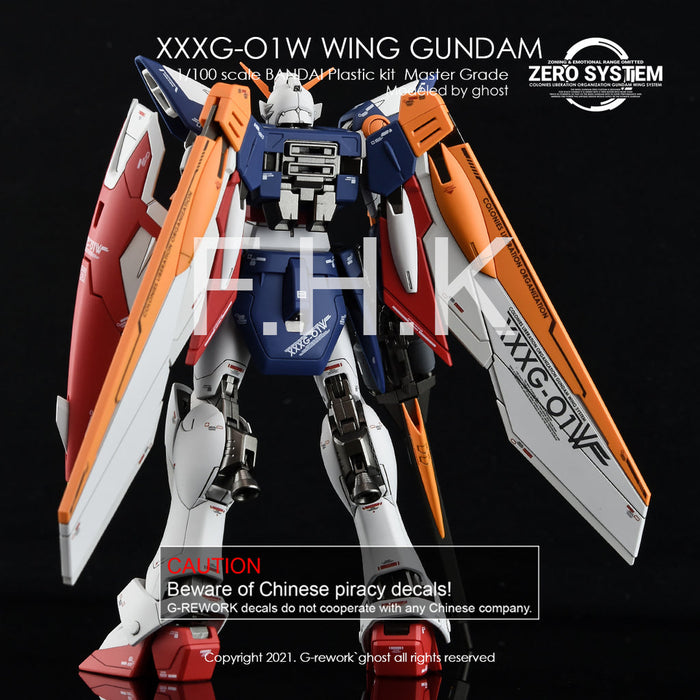 G-Rework Decal - [MG] Wing Gundam TV Ver.