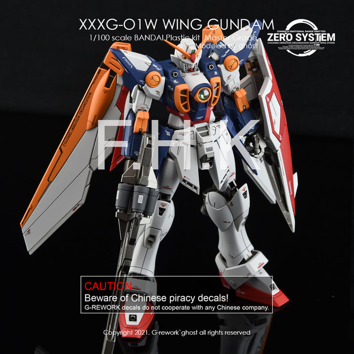 G-Rework Decal - [MG] Wing Gundam TV Ver.