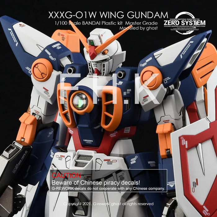 G-Rework Decal - [MG] Wing Gundam TV Ver.