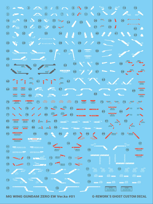 G-Rework Decal - [MG] Wing Zero EW Ver.Ka