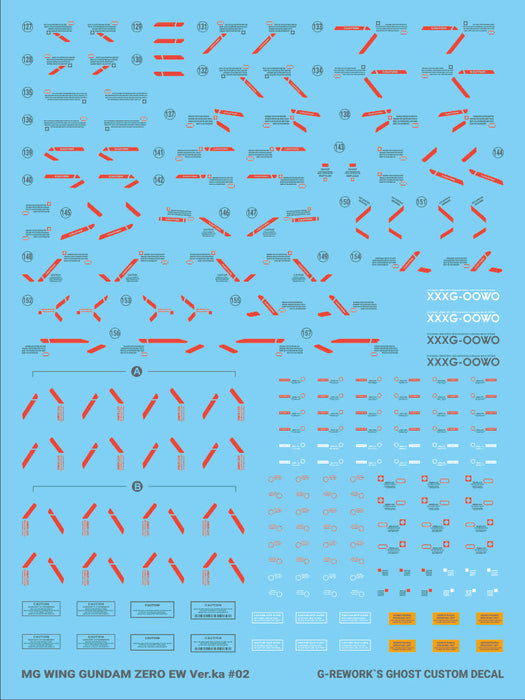 G-Rework Decal - [MG] Wing Zero EW Ver.Ka