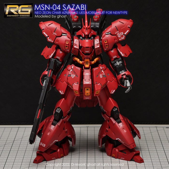 G-Rework Decal - [RG] MSN-04S Sazabi (Decal V2.0)