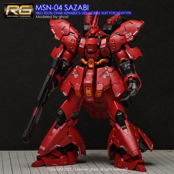 G-Rework Decal - [RG] MSN-04S Sazabi (Decal V2.0)