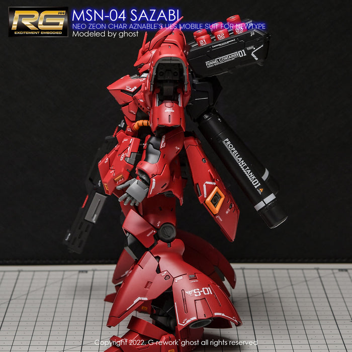 G-Rework Decal - [RG] MSN-04S Sazabi (Decal V2.0)