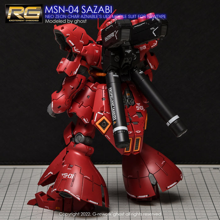 G-Rework Decal - [RG] MSN-04S Sazabi (Decal V2.0)