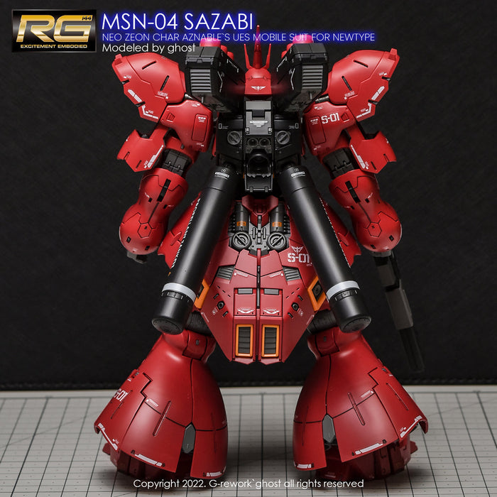 G-Rework Decal - [RG] MSN-04S Sazabi (Decal V2.0)