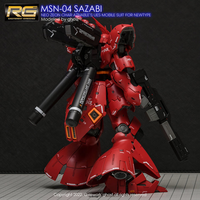 G-Rework Decal - [RG] MSN-04S Sazabi (Decal V2.0)