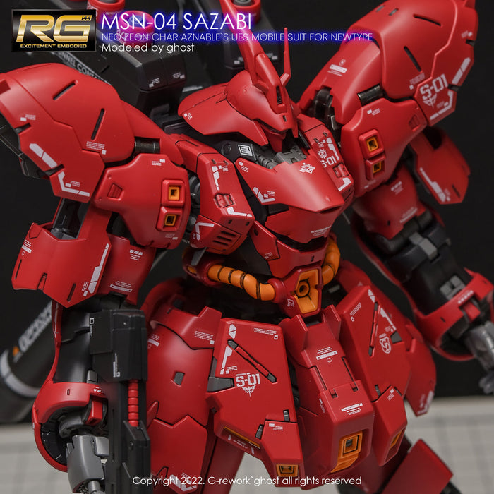 G-Rework Decal - [RG] MSN-04S Sazabi (Decal V2.0)