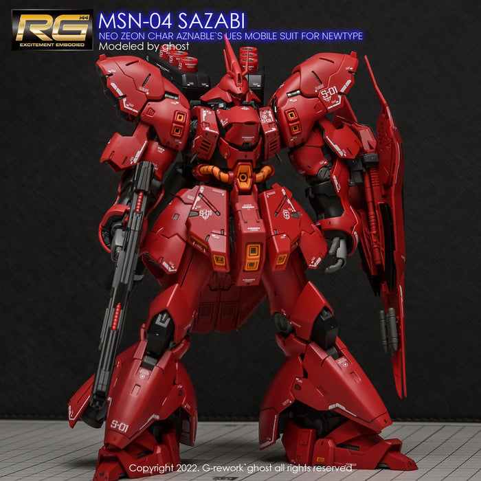 G-Rework Decal - [RG] MSN-04S Sazabi (Decal V2.0)