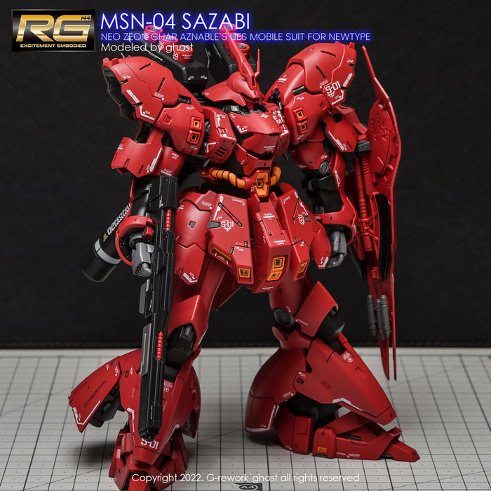 G-Rework Decal - [RG] MSN-04S Sazabi (Decal V2.0)