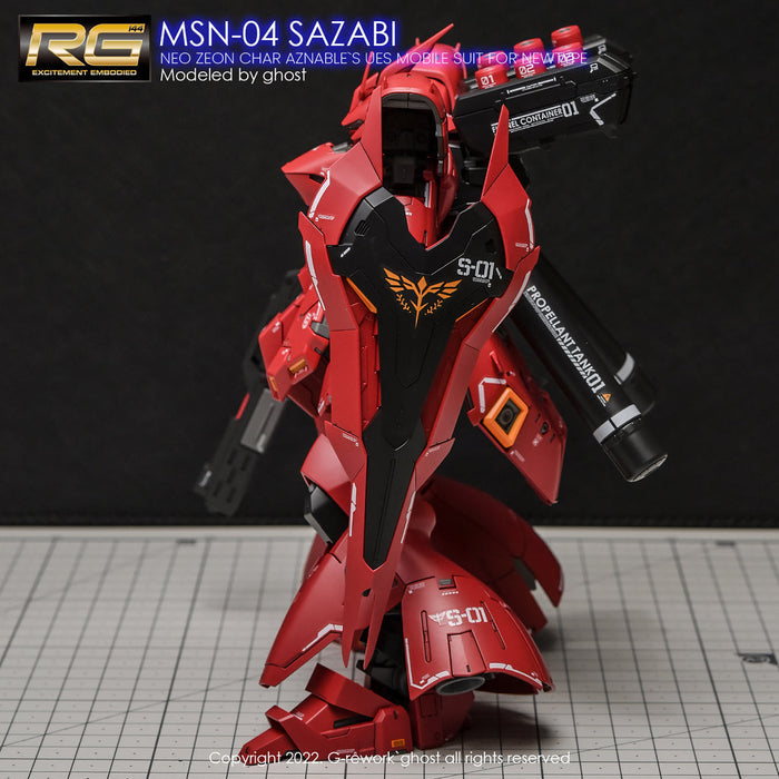 G-Rework Decal - [RG] MSN-04S Sazabi (Decal V2.0)