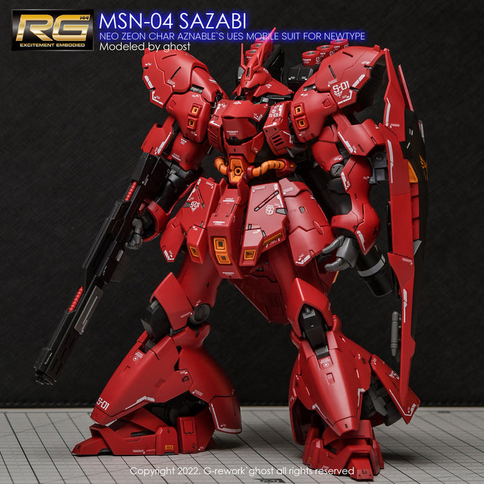 G-Rework Decal - [RG] MSN-04S Sazabi (Decal V2.0)