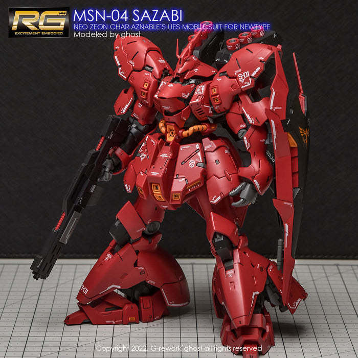 G-Rework Decal - [RG] MSN-04S Sazabi (Decal V2.0)