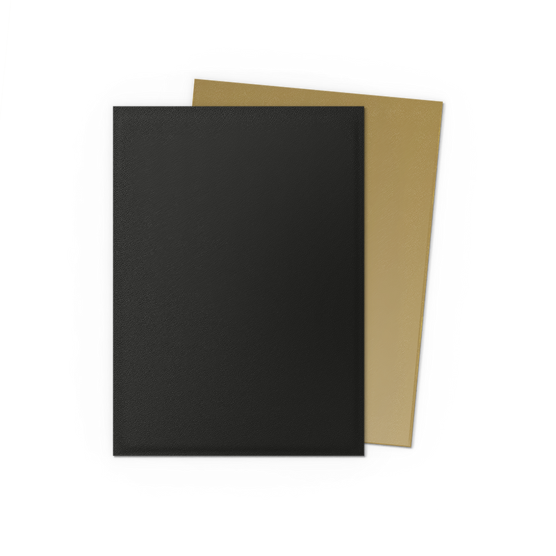 Dragon Shield - Black & Gold Matte Dual Sleeves - 100 Count Standard Size Card Sleeves