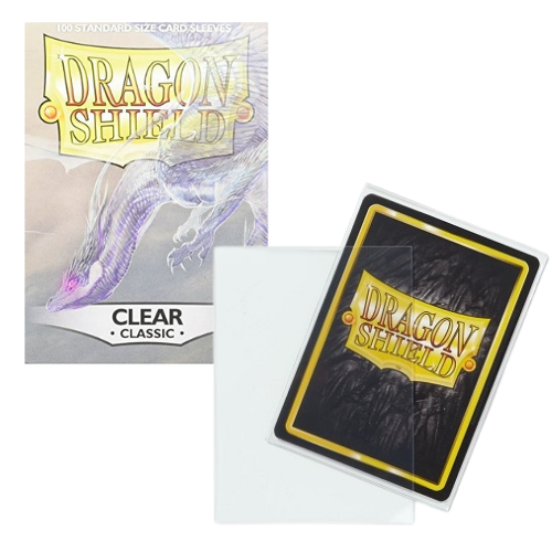 Dragon Shield - Clear - 100 Count Standard Size Card Sleeves