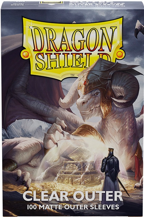 Dragon Shield - Outer Sleeve - Matte Clear - 100 Count Standard Size Card Sleeves