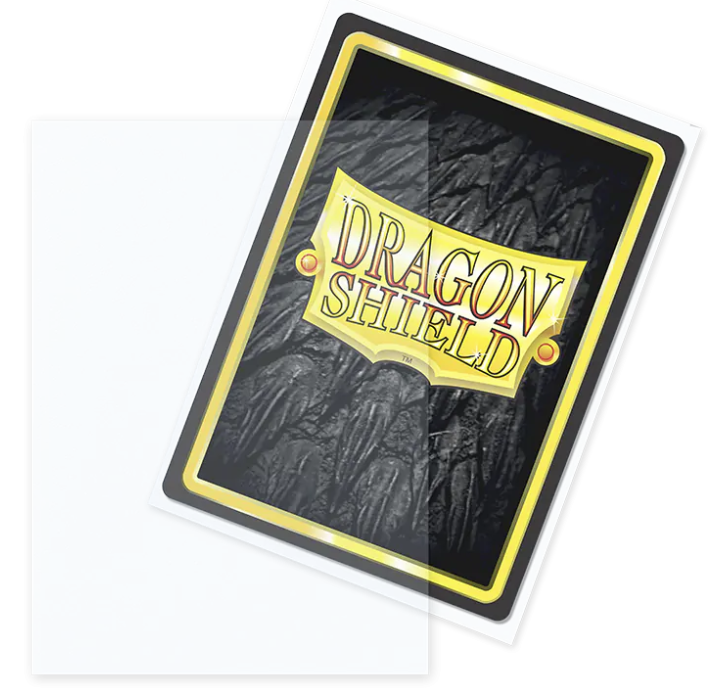 Dragon Shield - Outer Sleeve - Matte Clear - 100 Count Standard Size Card Sleeves
