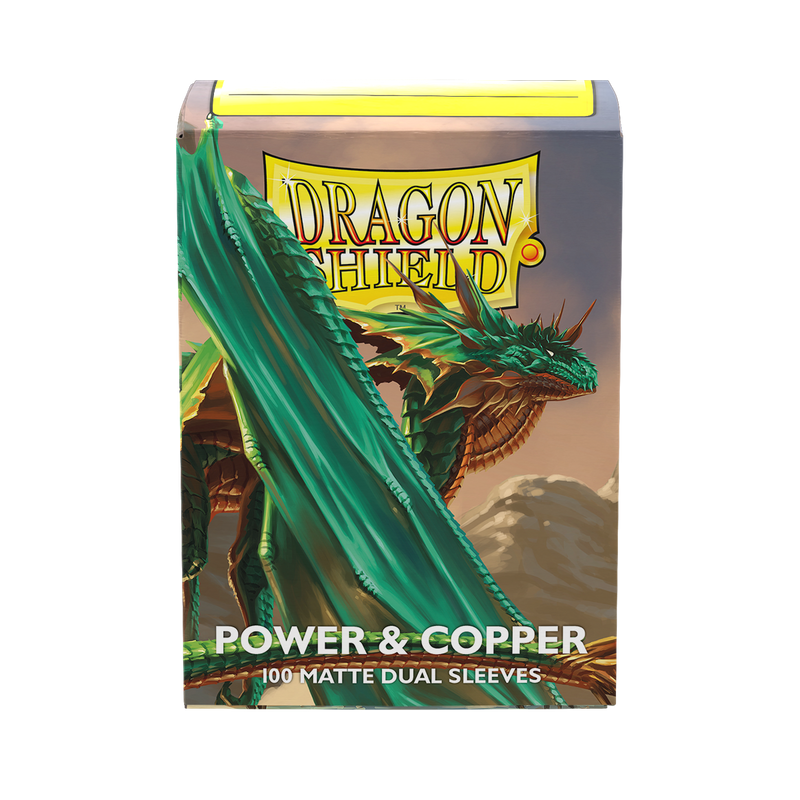 Dragon Shield - Power & Copper Matte Dual Sleeves - 100 Count Standard Size Card Sleeves