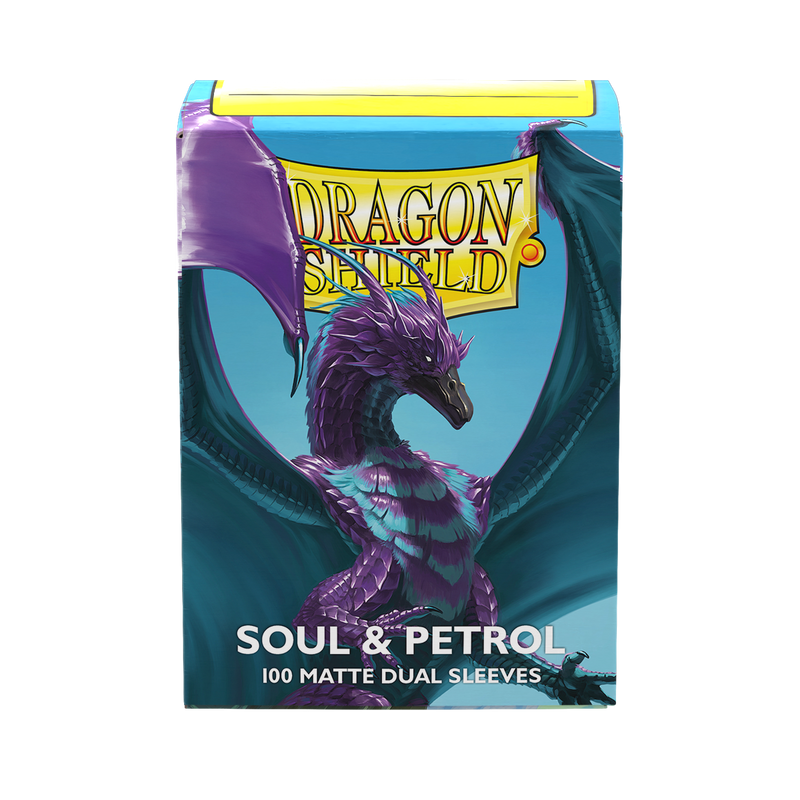 Dragon Shield - Soul & Petrol Matte Dual Sleeves - 100 Count Standard Size Card Sleeves