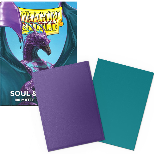 Dragon Shield - Soul & Petrol Matte Dual Sleeves - 100 Count Standard Size Card Sleeves