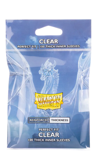 Dragon Shield Sleeves Perfect Fit Thick Inner Clear 100ct