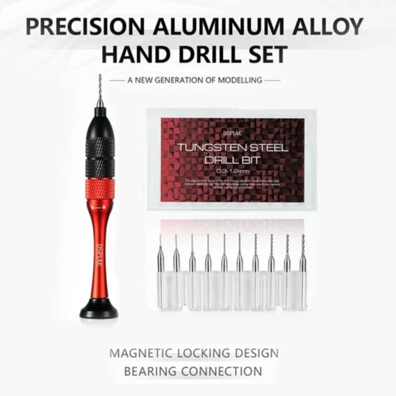 Dspiae AT-SHD Precision Aluminum Alloy Hand Drill Set