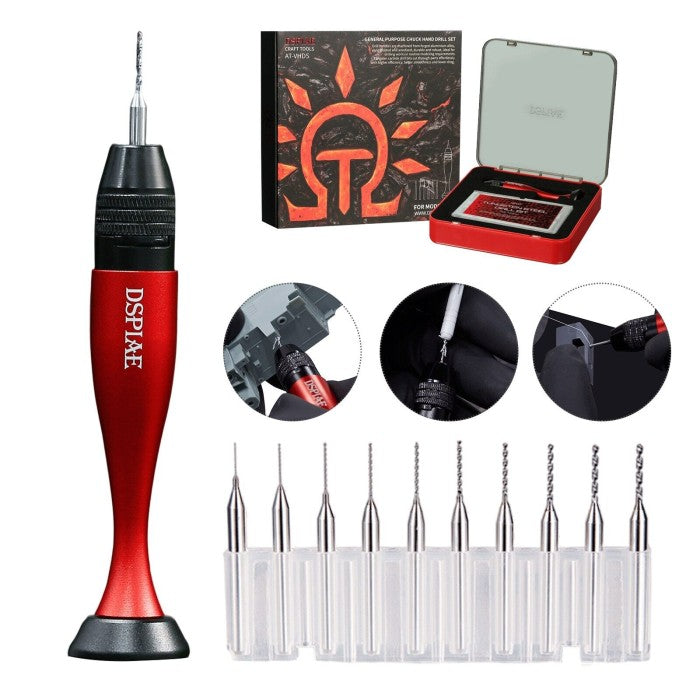 Dspiae AT-VHDS General Purpose Chuck Hand Drill Set