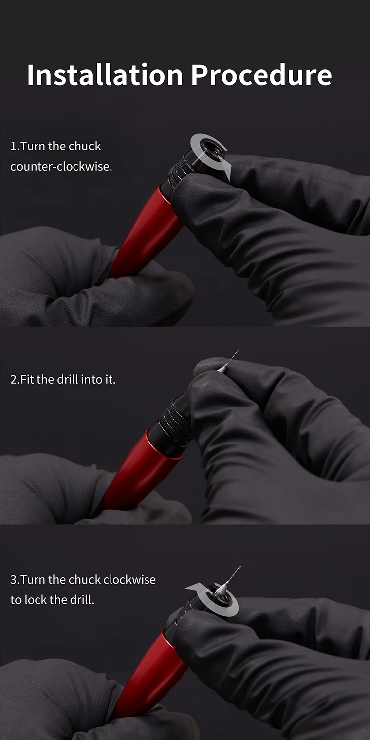 Dspiae AT-VHDS General Purpose Chuck Hand Drill Set