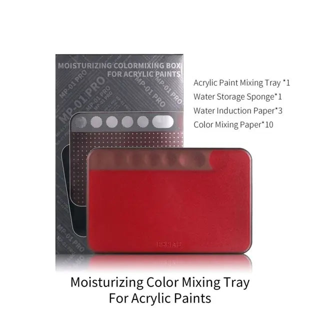 Dspiae MP-01 PRO Poseidon Moisturizing Color Mixing Box For Acrylic Paints