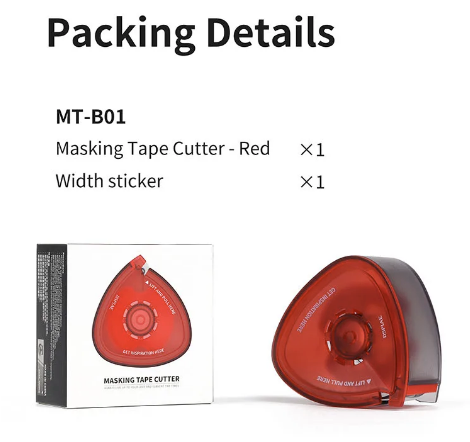 Dspiae MT-B01 Masking Tape Cutter - Red