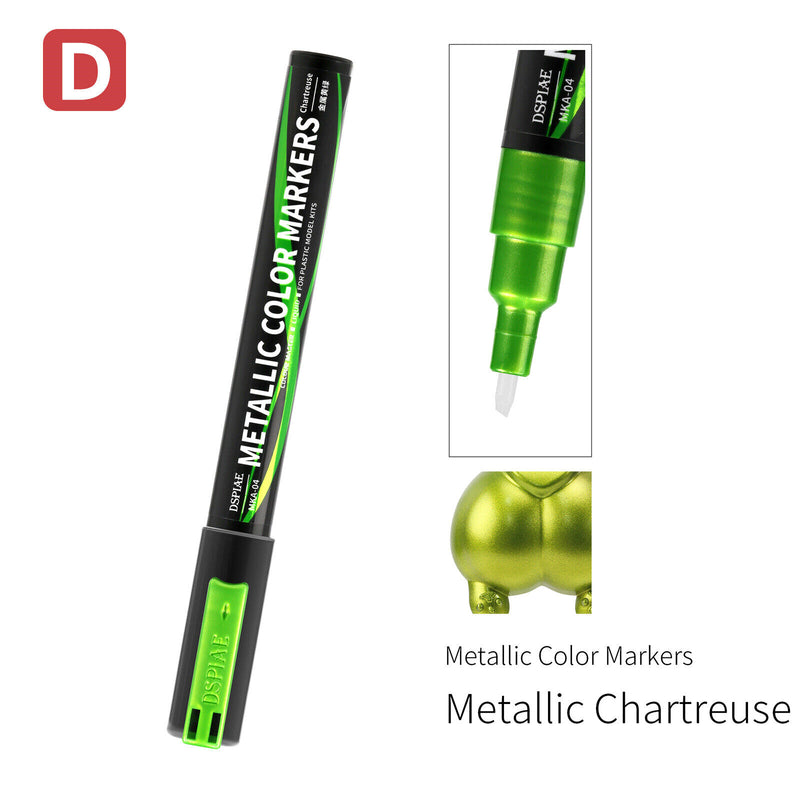 Dspiae Soft Tipped Markers MKA-04 - Metallic Chartreuse Yellow Green