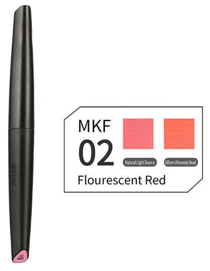 Dspiae Soft Tipped Markers MKF-02 - Flourescent Red
