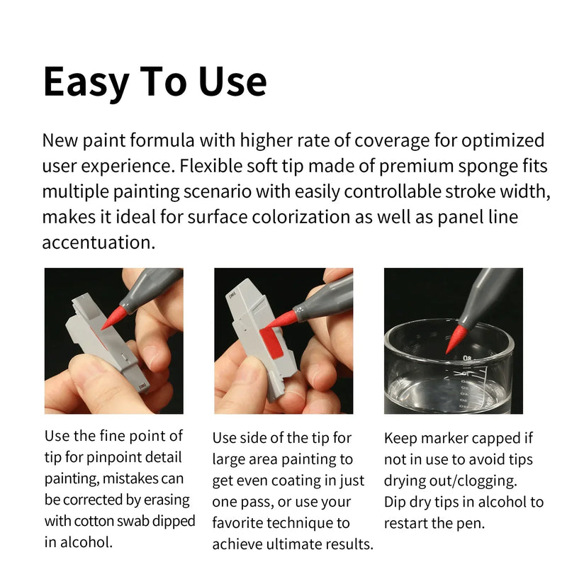 Dspiae Soft Tipped Markers MKM-09 - Pale Gold
