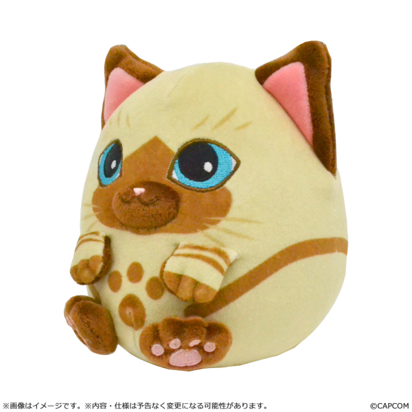 Fluffy Eggshaped Plush Mini - Felyne - Monster Hunter