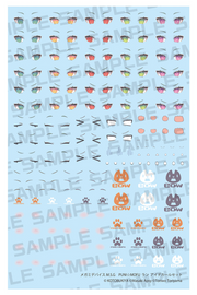 Megami Device M.S.G - Puni Mofu Lang Eye Decal Set