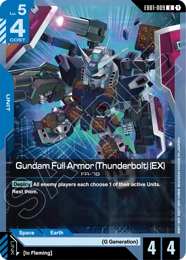 [EB01-009] UC Gundam Full Armor (Thunderbolt) (EX)