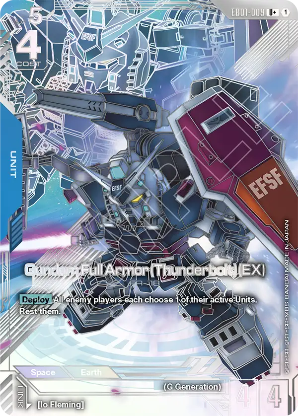 [EB01-009] U+ Gundam Full Armor (Thunderbolt) (EX)