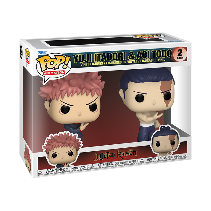 Funko Pop Jujutsu Kaisen Yuji Itadori and Aoi Todo 2-Pack