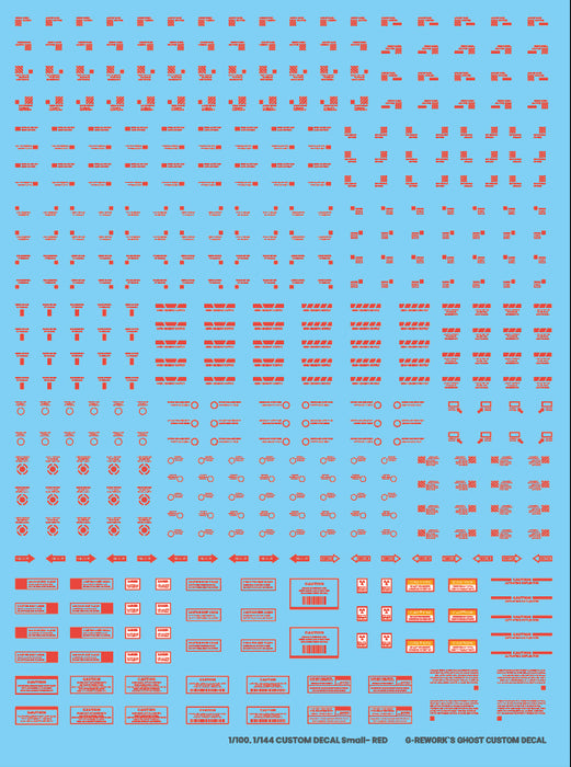 G-Rework Decal - Caution Red 02